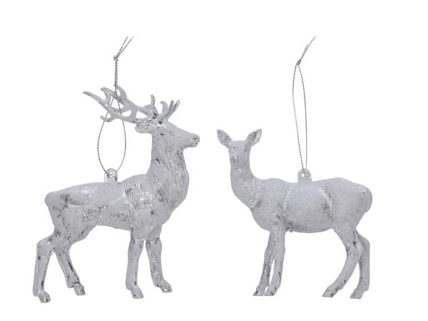 Hänger Hirsch/Reh 2Mod stehend   H12,5cm