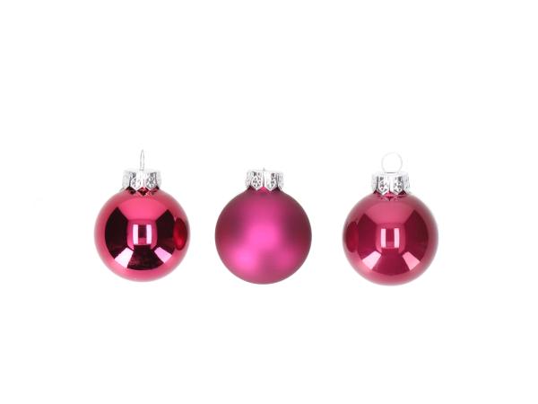Kugel xmas Glas FASHION Mix3 D4cm