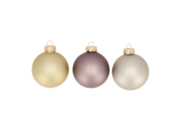 Kugel xmas Glas FASHION Mix3 D5cm