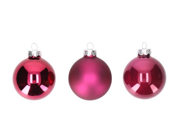 Kugel xmas Glas FASHION Mix3 D6cm