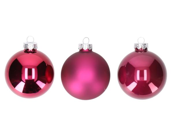 Kugel xmas Glas FASHION Mix3 D7,5cm