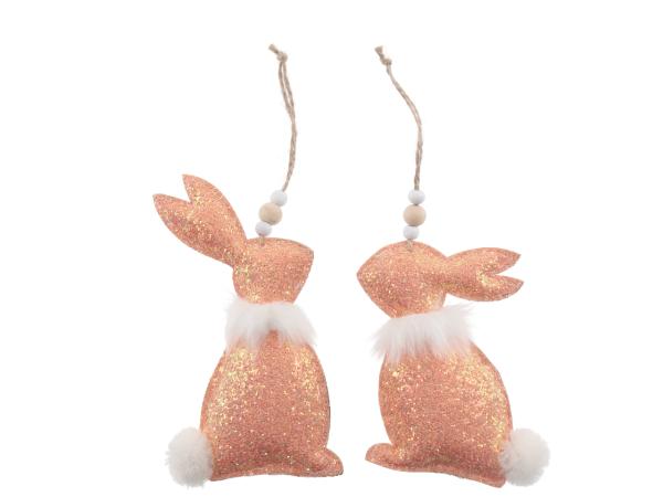 Hänger Hase Glitzerstoff 2Mod
!! Aktionsartikel- Kein Umtausch / Rückgabe möglich !! B8 T3 H14 L22cm