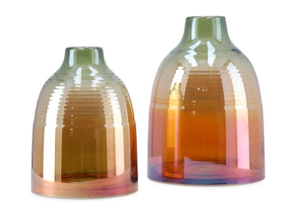 Vase Glas Rille   