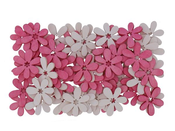 Blüte Holz z streuen 72St/Box  D4cm