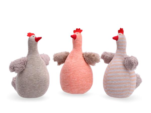 Huhn Stoff 3Mod z Stellen
!! Aktionsartikel- Kein Umtausch / Rückgabe möglich !! B18 T11/15 H23cm