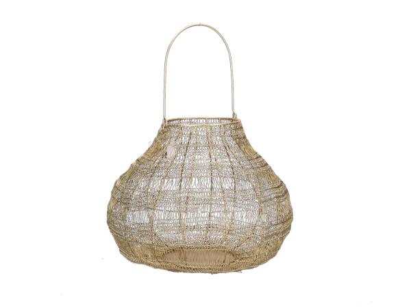 Windlicht Drahtgeflecht Zwiebelform  D35 H28/46cm