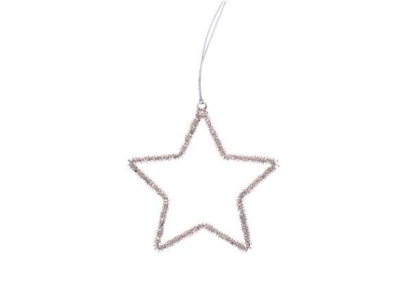 Dekohänger Stern Perlen-Minitubes   D12,5cm