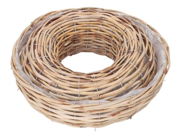 Pflanzring Rattan hell gespalten Set2 D35/39 H10/11cm