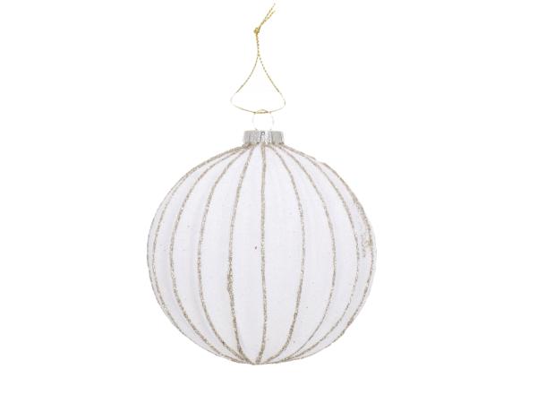 Kugel Xmas Rille   D10cm