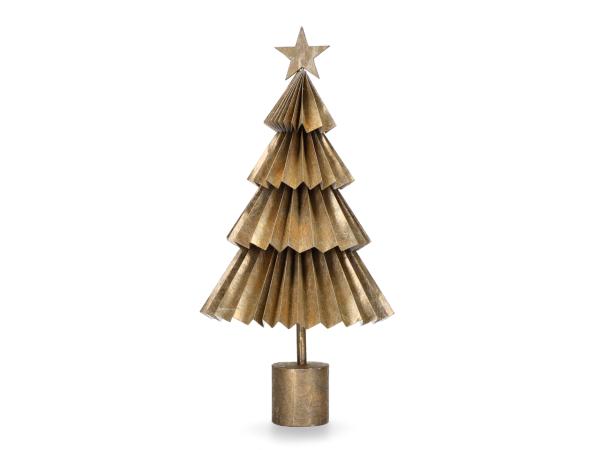 Tannenbaum Papier z falten m Magnetverschluss z Stellen   D18 H35cm