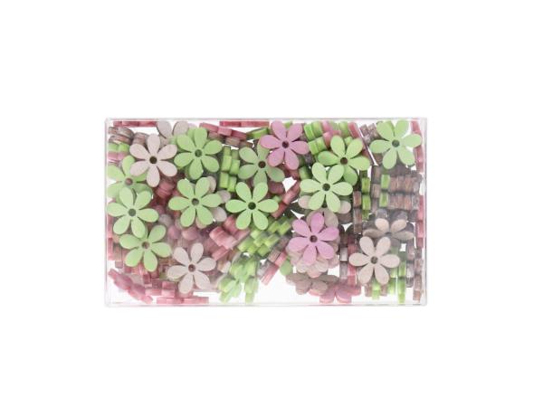 Blüte Holz z Streuen 144ST Box  D2cm