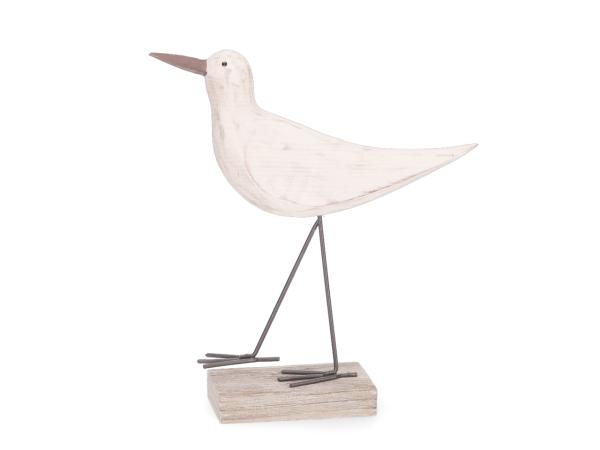 Vogel Strandläufer Holz z Stellen B26 T6 H22,5cm