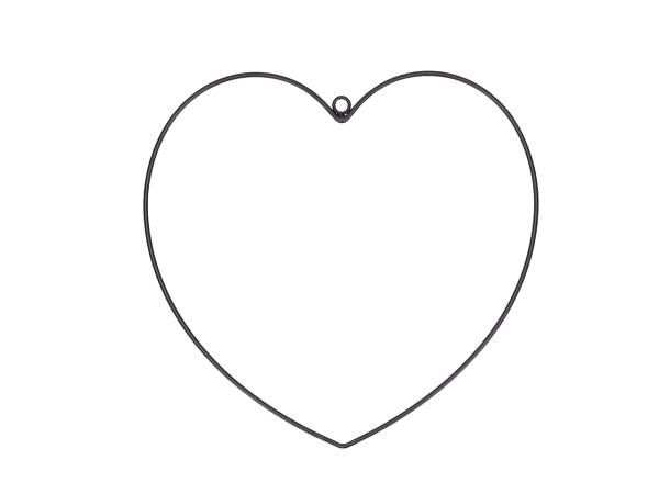 Herz Metall Rundeisen m Öse B28,5 H27,5cm