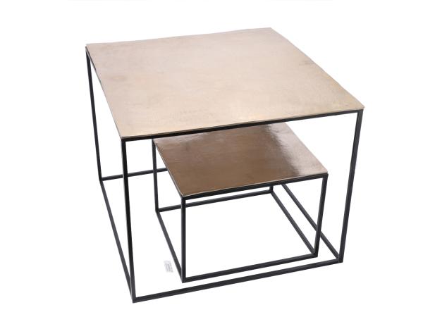 Tisch Teatable quadrat Set2  B51/81,5 T45/76 H36/61cm