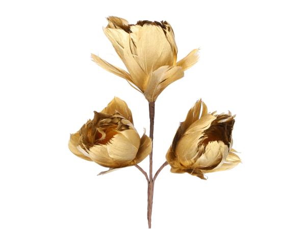 Federblume Stiel x3 Blüten (zertifiziert sterilisiert behandelt)
!! Aktionsartikel- Kein Umtausch / Rückgabe möglich !! L46cm