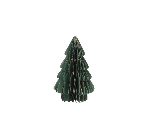 Tannenbaum Papier Glitterkante 3D z Falten m Magnetverschluss D13 H20cm