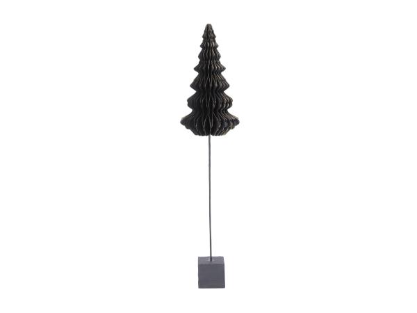 Tannenbaum Papier Goldkante 3D z Falten m Magnetverschluss a Sockel  D11 H50cm