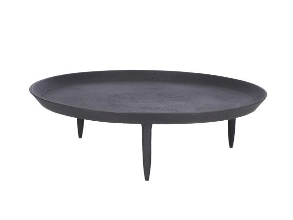 Tablettschale Alu 3 Füße D36 H11cm