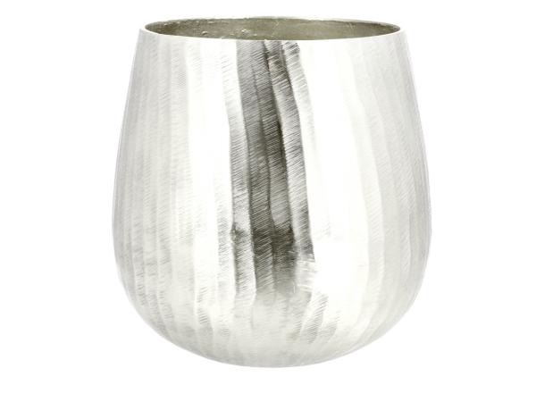 Topf Alu geschliffen gebürstet D33 H34cm