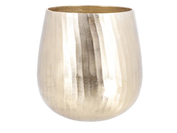 Topf Alu geschliffen gebürstet D33 H34cm