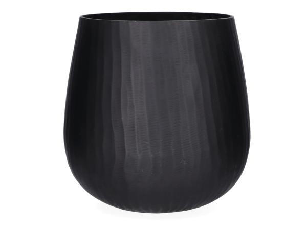 Topf Alu geschliffen gebürstet D33 H34cm