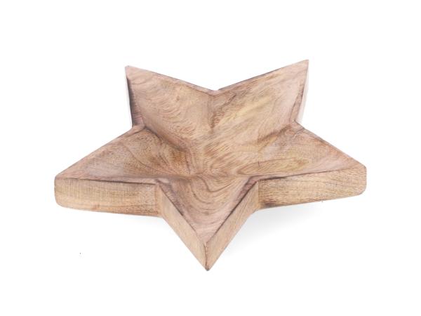 Sternschale Holz Mangowood D20 H4cm