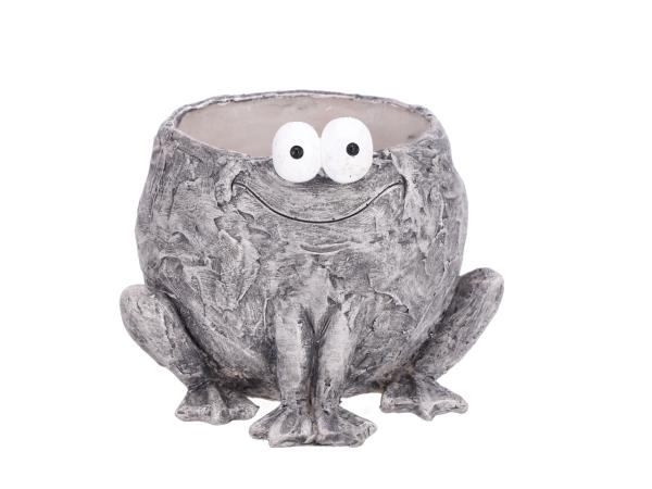 Pflanztopf Frosch Poly Betonfinish  