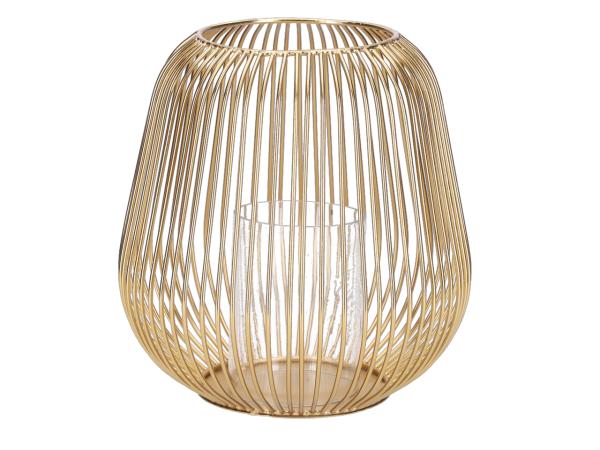 Windlicht Melon Drahtkorb Metall D20 H21cm