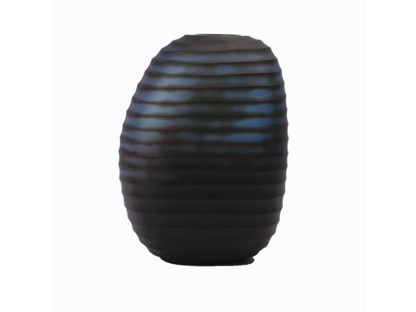 Vase Glas Ricol geschliffen  B23 T18 H30cm