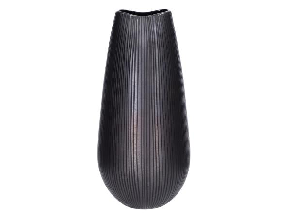 Vase Glas Niro geschliffen  D18 H37cm