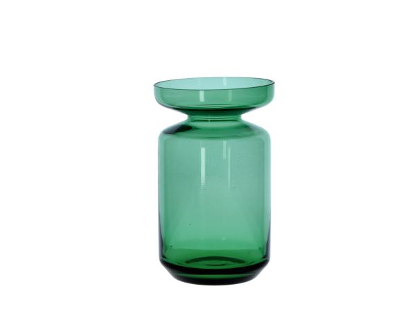 Vase Glas Zwiebelglas cold cut durchgefärbt D12 H20cm