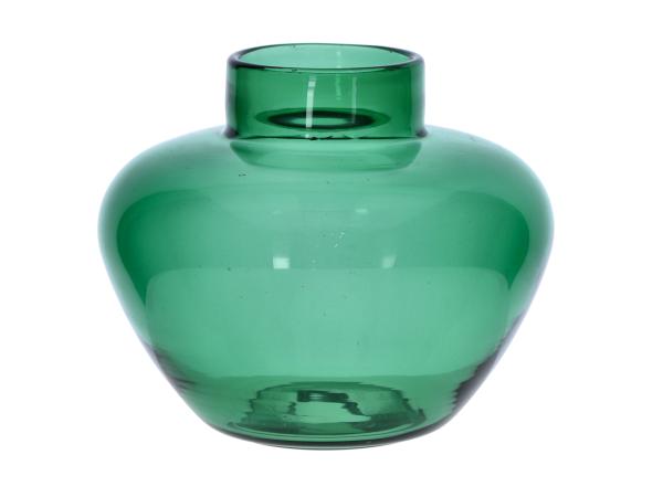 Vase Glas Zwiebelglas cold cut durchgefärbt D20 H16,5cm