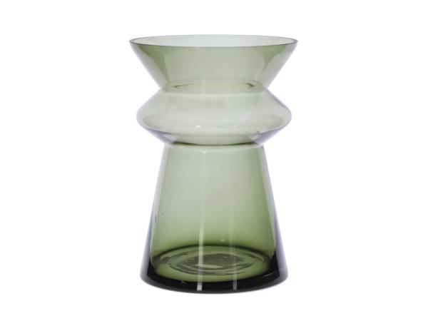 Vase Glas Barrique cold cut durchgefärbt 