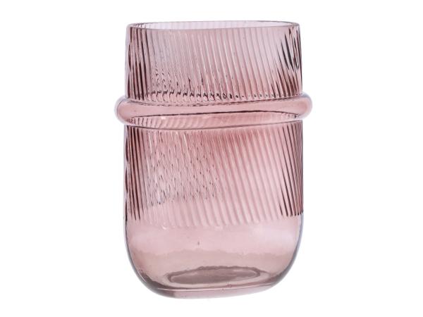 Vase Glas Ovarim farbig lackiert B17 T11,5 H25cm