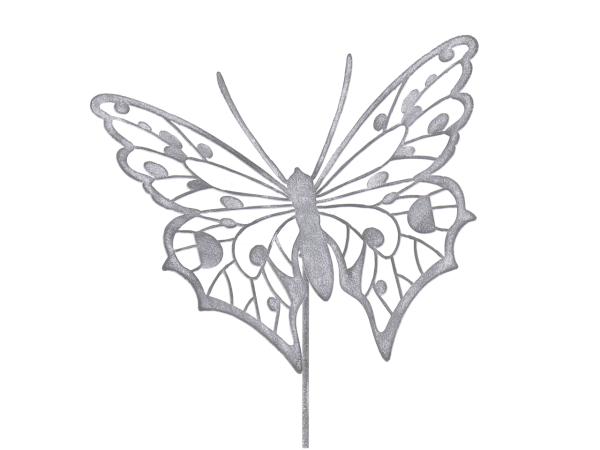 Stecker Schmetterling Zinkblech durchbrochen B13 H12 L51cm