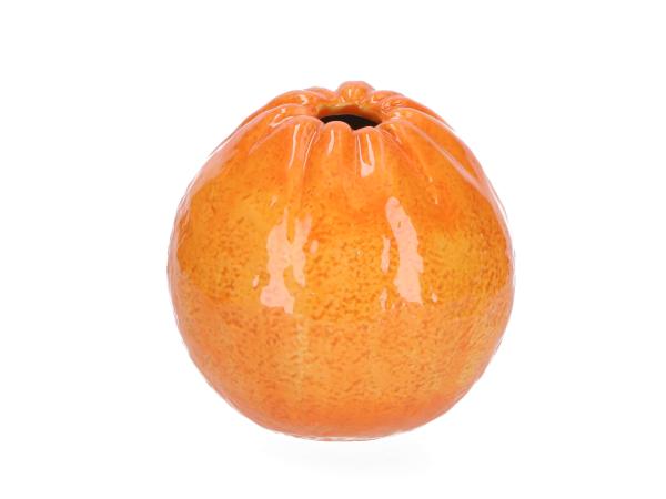 Tischvase Porzellan Orange D12,2 H12,3cm