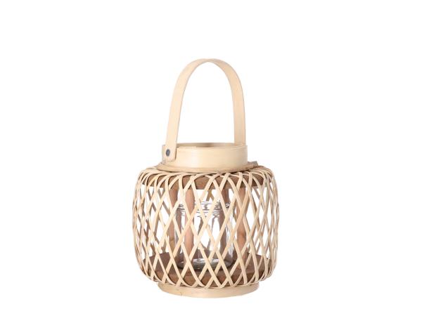 Laterne Rattan Windlicht  