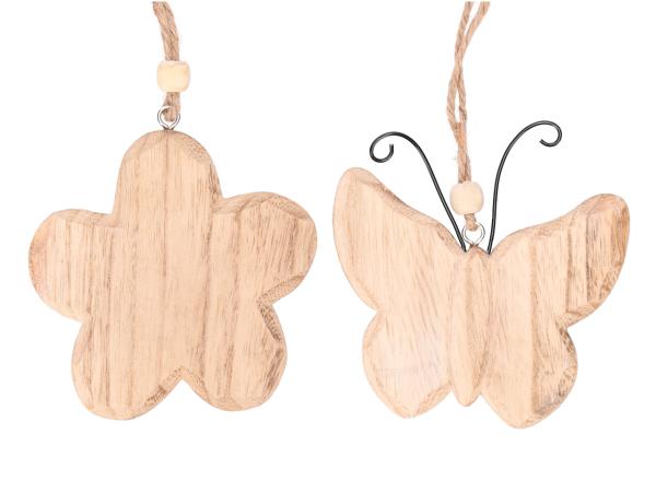 Hänger Blüte/Schmetterling Holz 2Mod
!! Aktionsartikel- Kein Umtausch / Rückgabe möglich !! B10,5 T1 H10cm