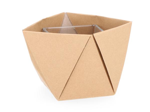 Pflanztasche Polygon Papier für 10er Topf  D8/10 H9,5cm