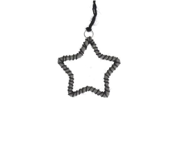 Stern Jute-Perlen z Hängen  