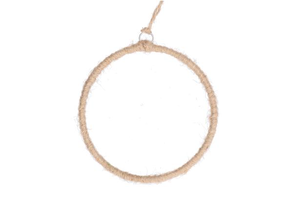 Loop/Ring Draht-Jute z Hängen  D15cm