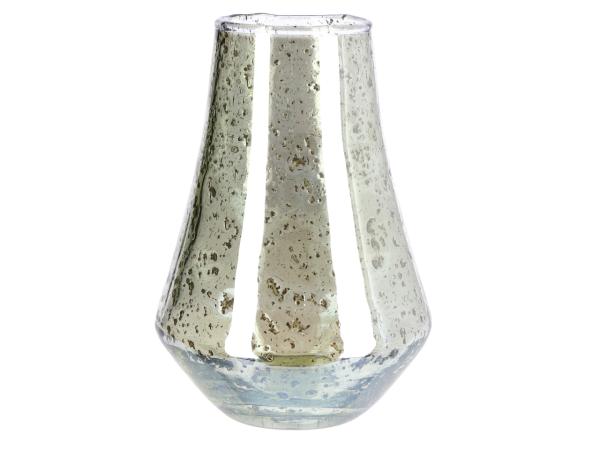 Vase Glas handmade Dropshape Stonefinish  