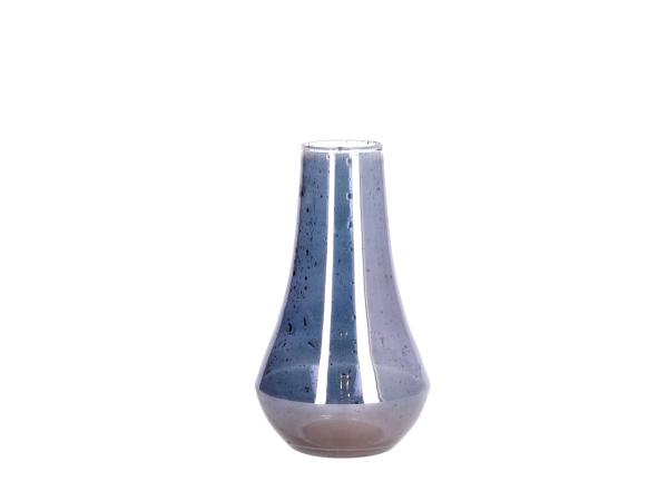 Vase Glas handmade Dropshape Stonefinish  