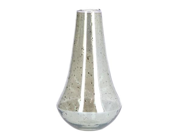 Vase Glas handmade Dropshape Stonefinish  D19 H32cm