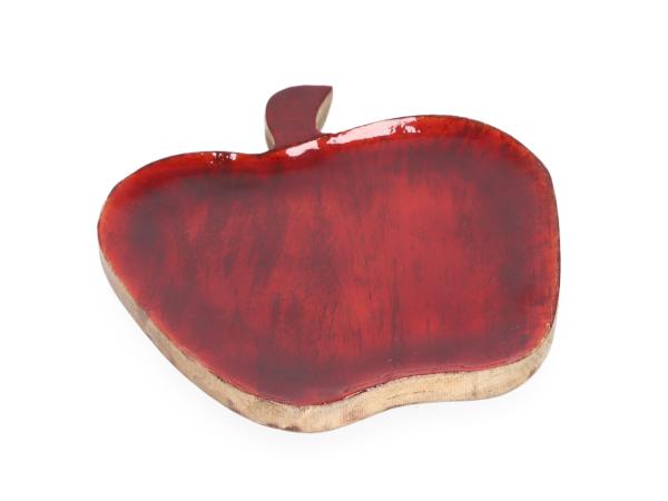 Tellerschale Apfel Mangoholz emailliert  D22 H3cm