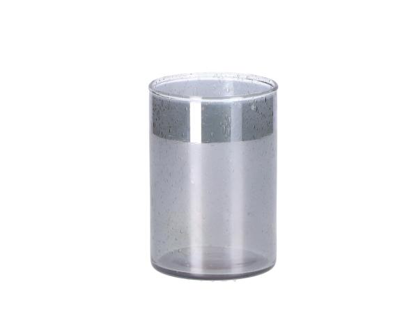 Glas Cylinder bubble smokegrey  
