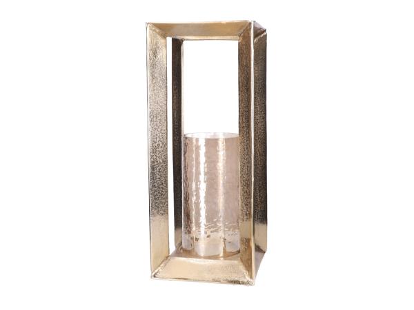 Windlicht Laterne Aluguss m Zylinderglas D21 H52,5cm