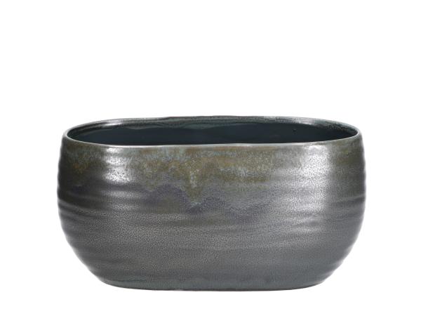 Jardiniere Karim Keramik Stoneware glasiert  B26 T15 H13cm