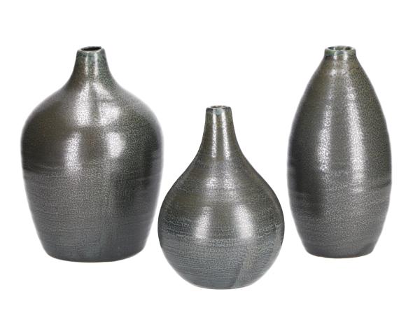 Sortiment Vasen Karim 3 Mod Keramik Stoneware glasiert  D7/9/10 H15/15/13cm