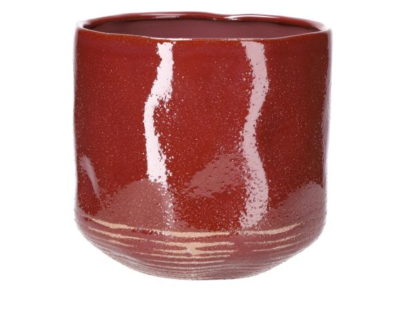 Topf Malibu rustik Keramik Stoneware glasiert  D19 H17,8cm